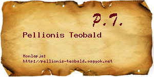 Pellionis Teobald névjegykártya